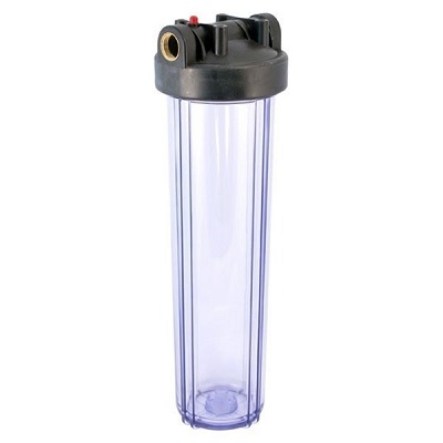 Магистральный фильтр ВВ 20" (Прозрачный корпус, 1", ключ, 4 самореза), NatureWater