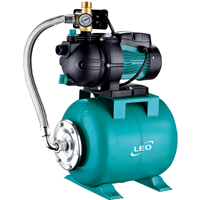Насосная станция EKJ-1002 P(A)5 (1000Вт max,Hmax-44м,Qmax-4,5м3/ч,корпус-пластик,раб.кол-пластик)LEO