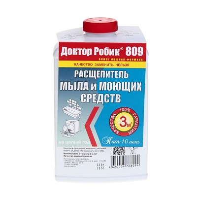Доктор Робик 809 (расщепитель мыла и моющих средств, 798 мл)