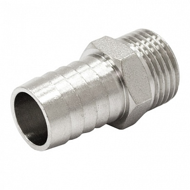 Штуцер для шланга 1\2" x 18 c НР никелир.