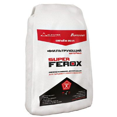 Фильтрующая загрузка обезжелезивания SuperFerox (фр. 0,7-1,6 мм. 20 л, 25 кг)