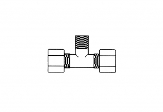 Фитинг JC 60-6-6 Aquapro Тройник трубка 3/8"x3/8" (резьба)